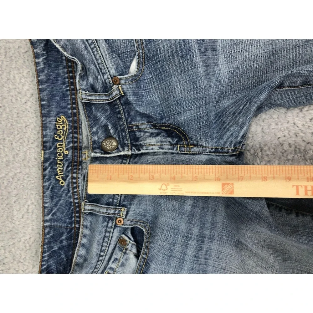 American Eagle Jeans Women's Size 6 (31x32) Artist Flare Leg Distressed Blue